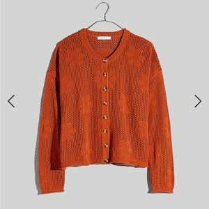 Floral open stitch cardigan Madewell